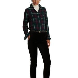 Lauren Ralph Lauren Cotton Plaid Shirt PXS